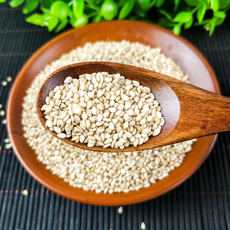太行山农家新鲜货生白芝麻生芝麻仁可榨油五谷杂粮带皮500g