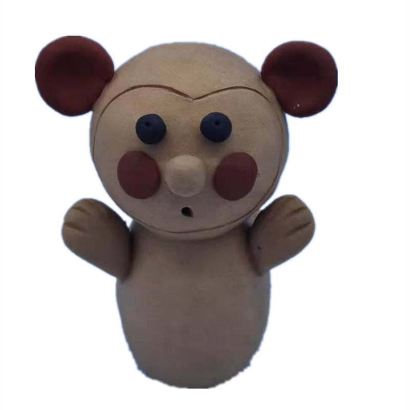 陶土手工陶艺动物创意泥人土娃娃人物陶瓷瓷娃泥人