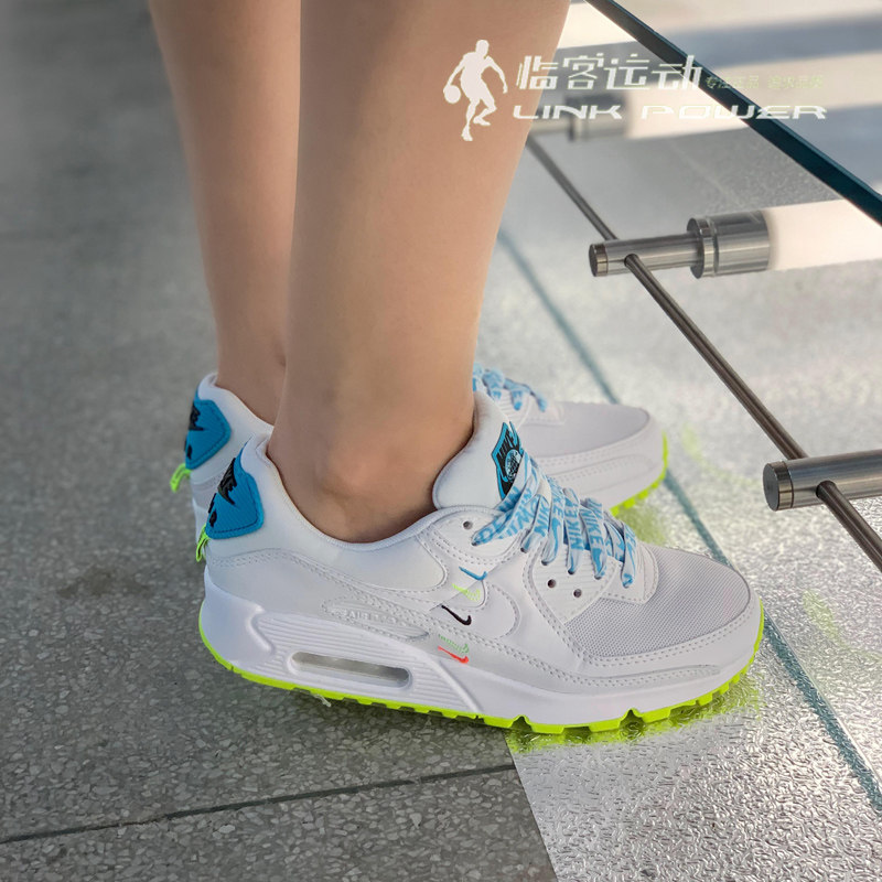 耐克airmax环保地球联名系列彩虹刺绣小勾女跑步鞋