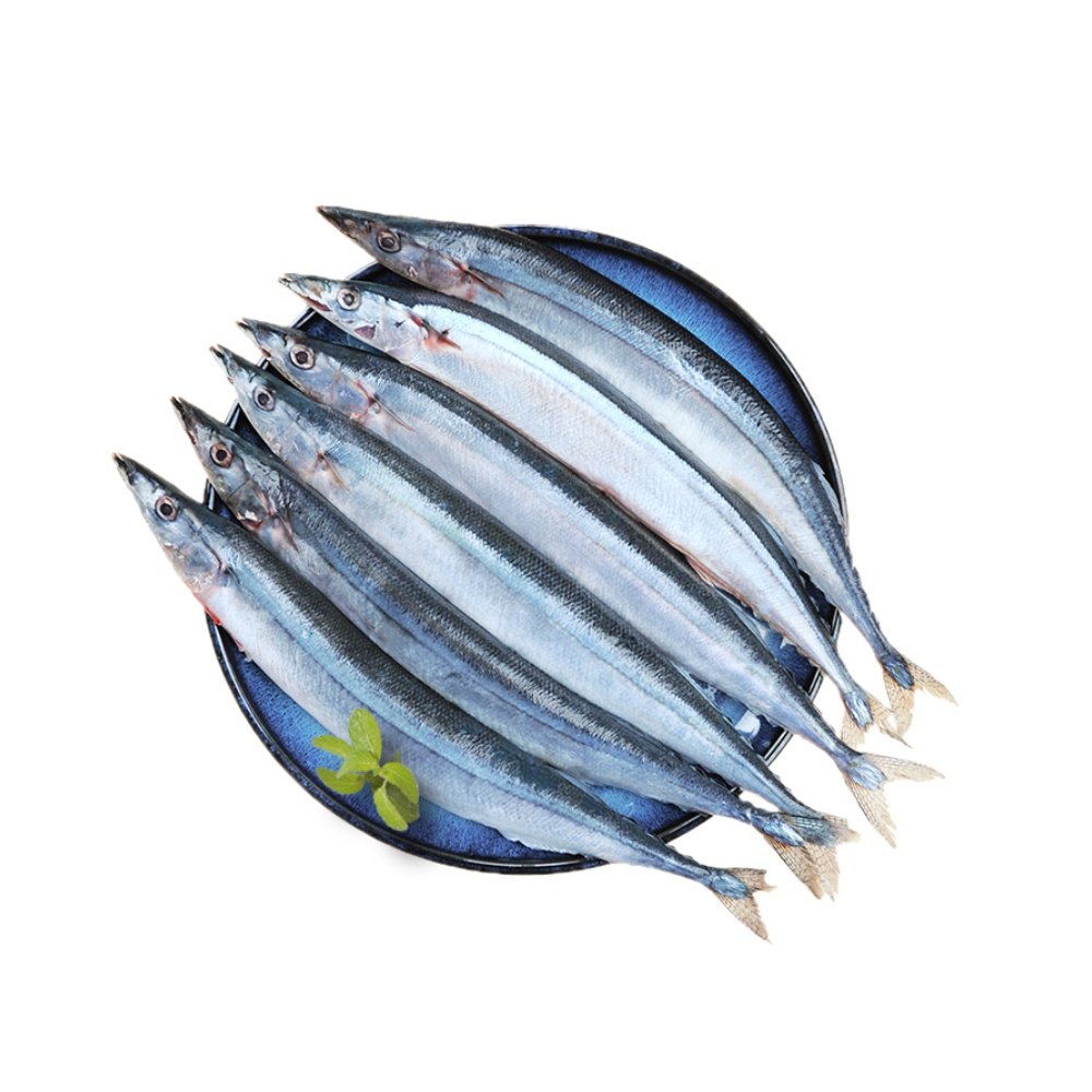 纯色本味冷冻俄罗斯精品刀鱼1kg710条烧烤红烧秋刀鱼