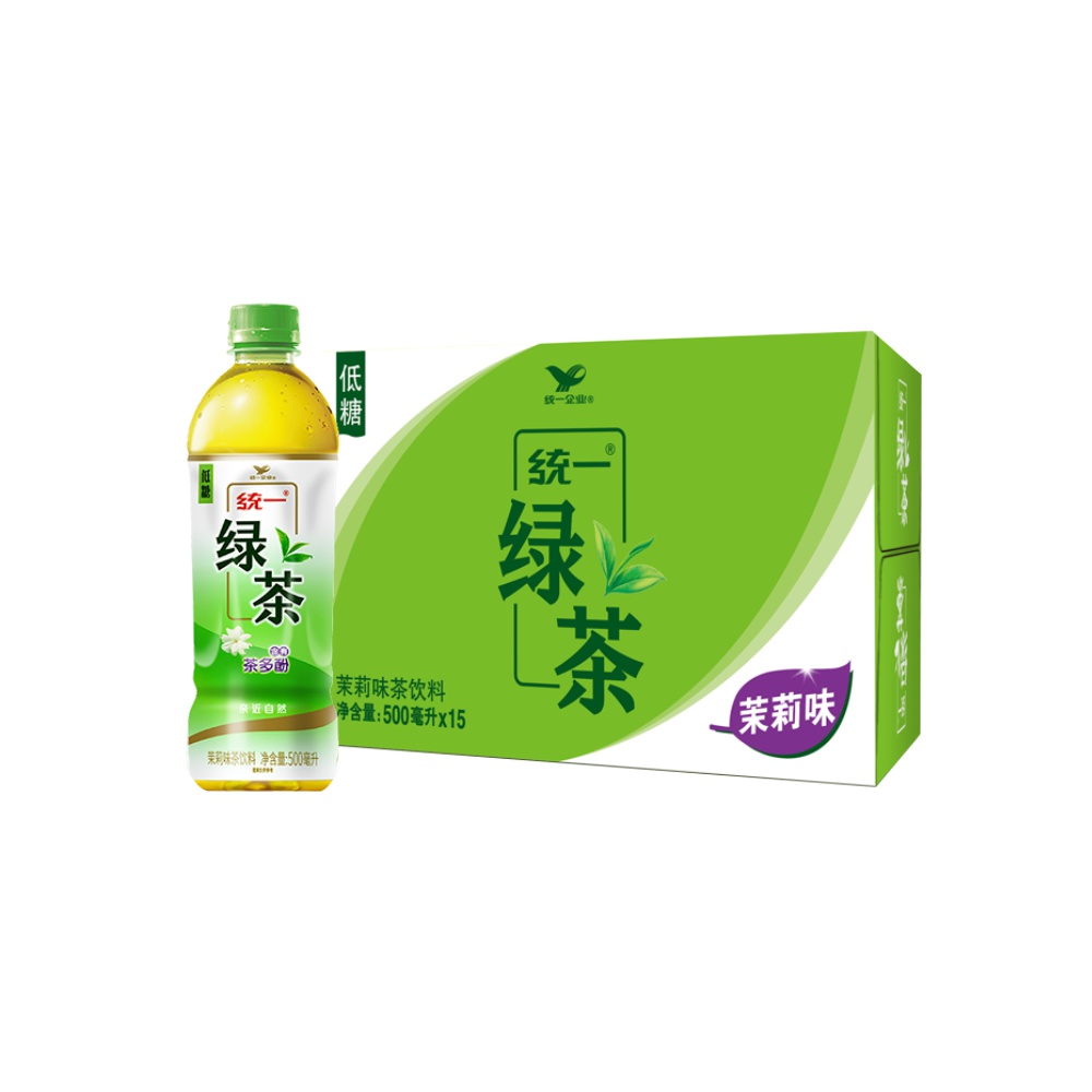 茶味统一绿茶500ml15瓶整箱茉莉才是茶饮料