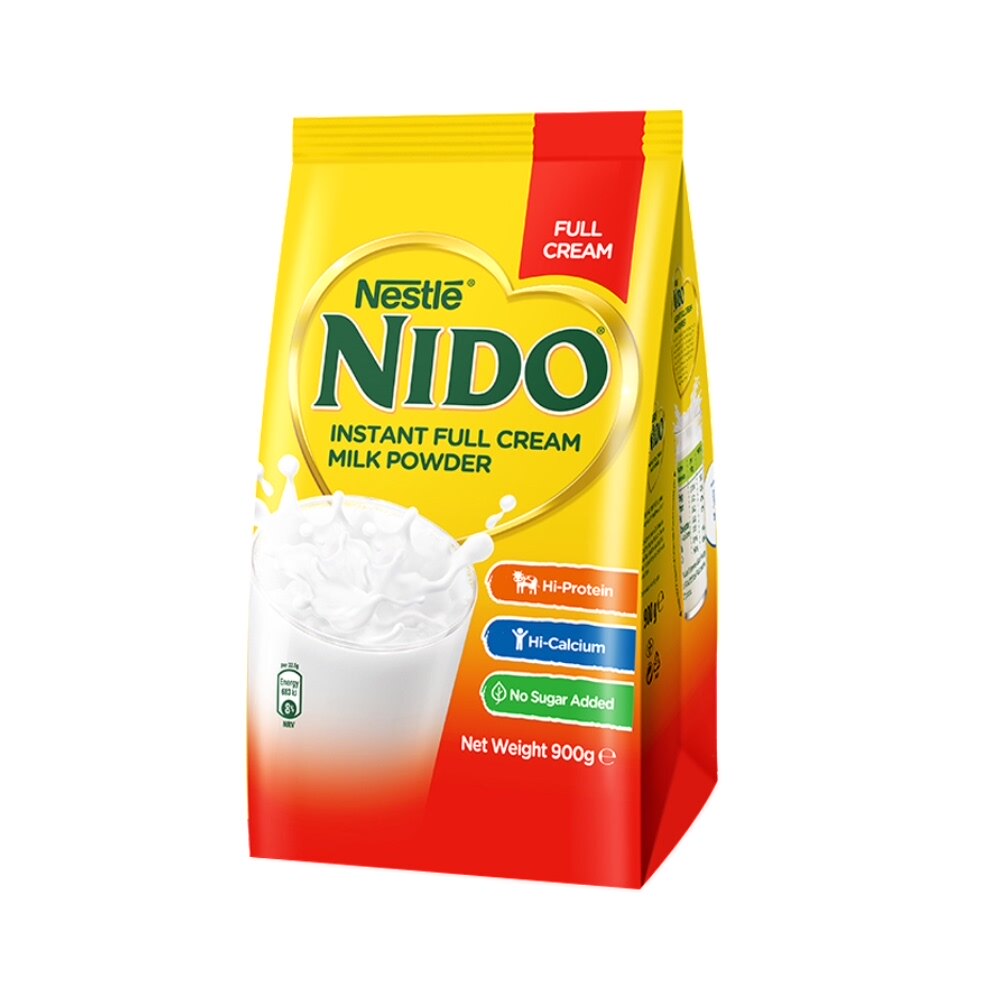 雀巢nido荷兰进口全脂营养牛奶粉高钙成人中老年学生900g冲饮早餐