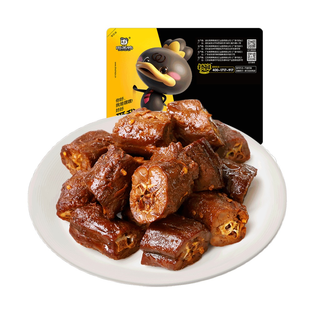周黑鸭卤鸭脖熟食小吃180g1盒