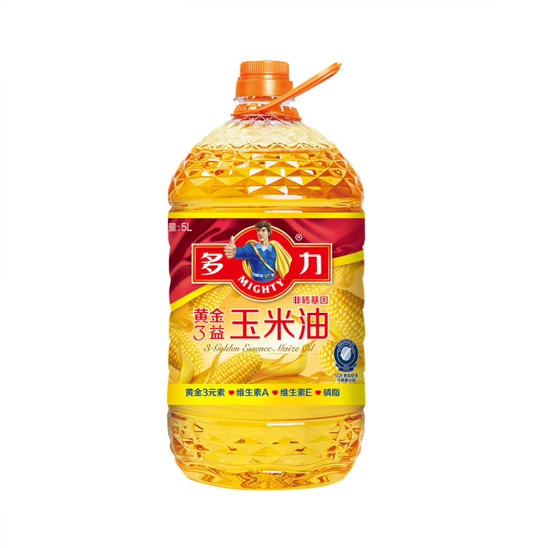 多力玉米油黄金3益5l2瓶