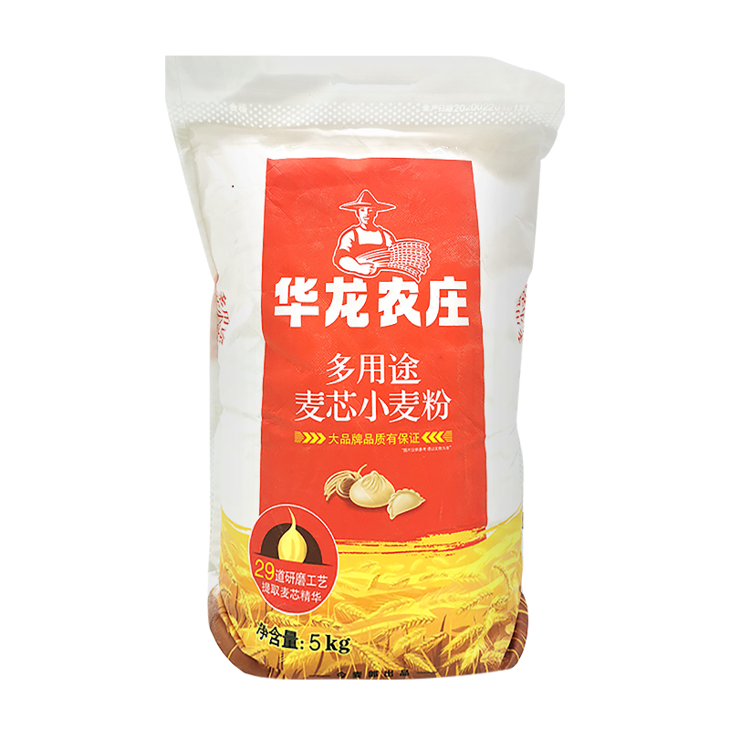 华龙农庄5kg多用途麦芯粉面面粉家用面粉