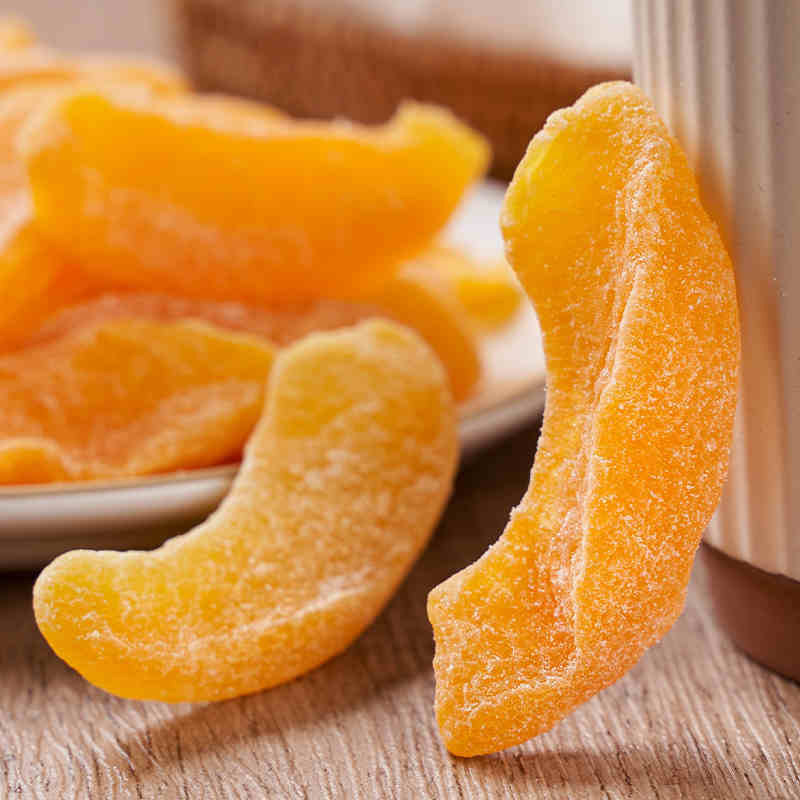 鲜记黄桃干500gx1蜜饯果干办公室零食果脯干果小吃桃干