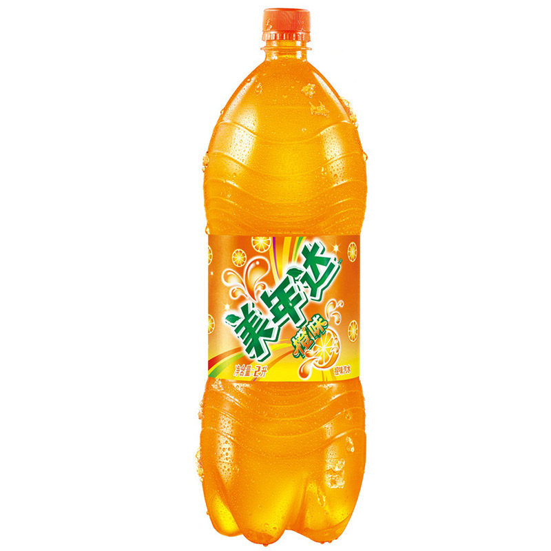 天猫超市美年达果味汽水橙味2000ml百事可乐荣誉出品碳酸饮料