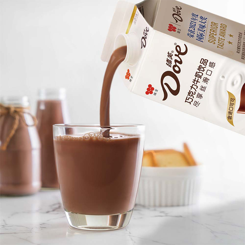 味全德芙丝滑巧克力牛奶味牛乳饮品950g1