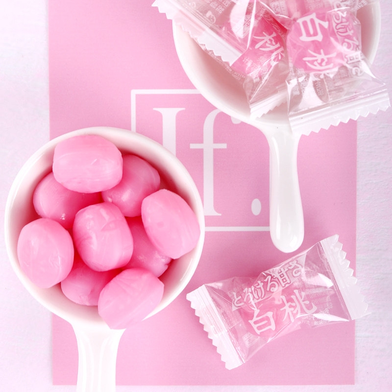 特白桃糖硬糖喜糖500g结婚婚礼网红零食礼包传统糖果