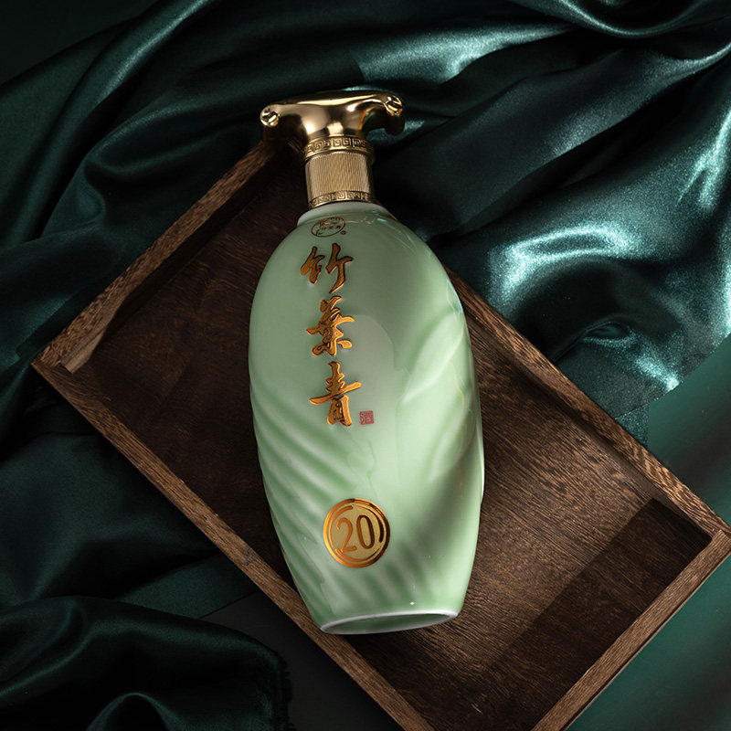 竹叶青酒山西杏花村汾酒53度青享20清香型高度白酒500ml 2瓶 - 痕风的