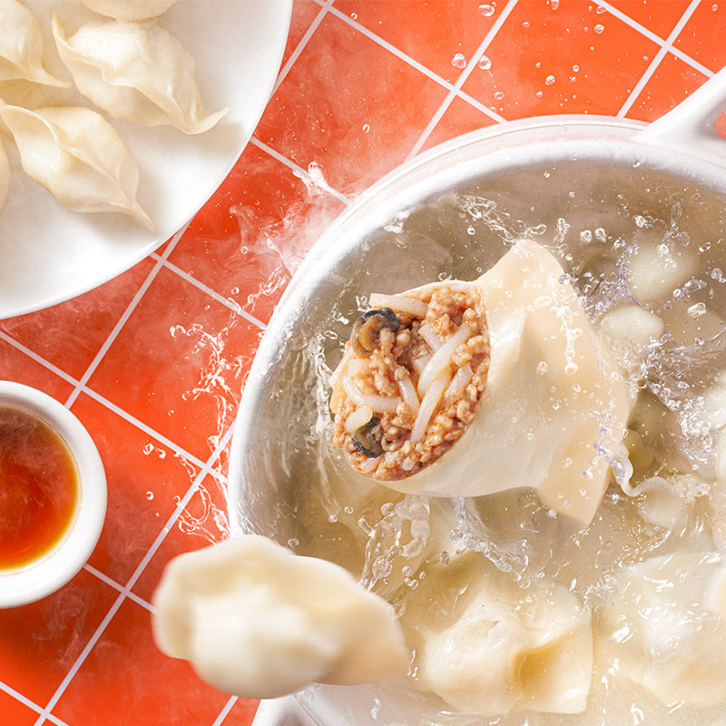 螺蛳巴比馒头锁鲜水饺210g酸辣爽口方便速食水饺