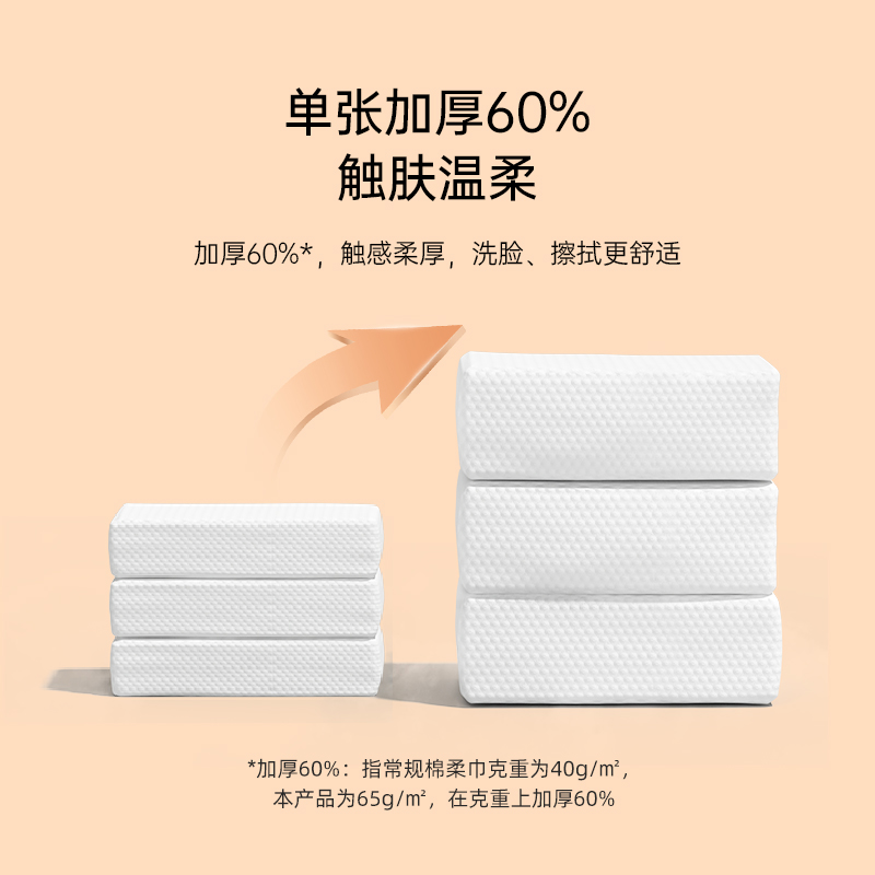 88VIP：植护 洗脸巾干湿两用棉柔巾40抽1包4.66元