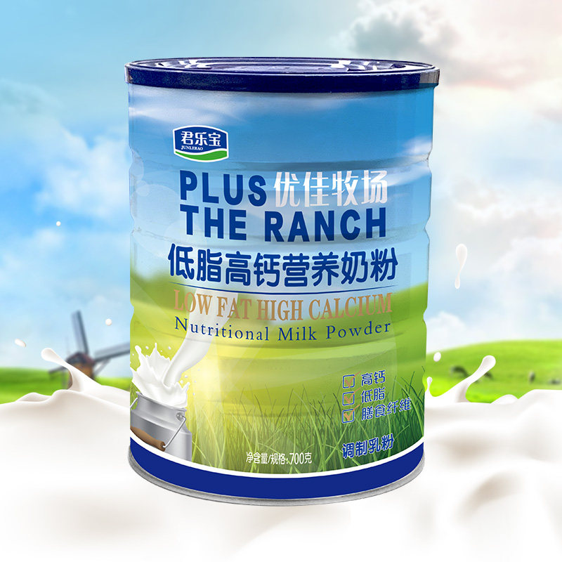 君乐宝优佳牧场低脂高钙高纤补钙奶粉