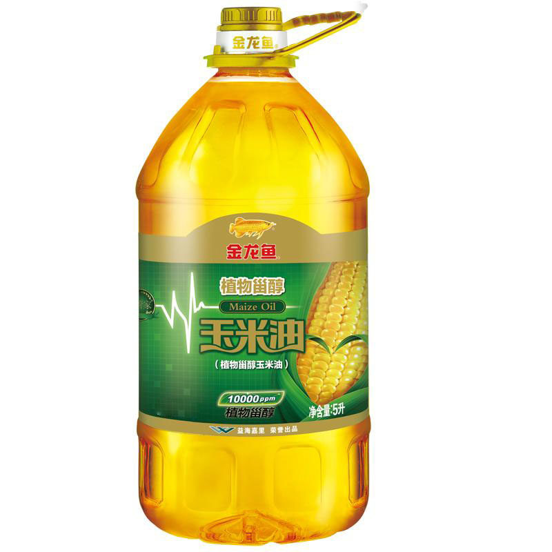 金龙鱼植物甾醇压榨甜香玉米胚芽5l食用油玉米油玉米油