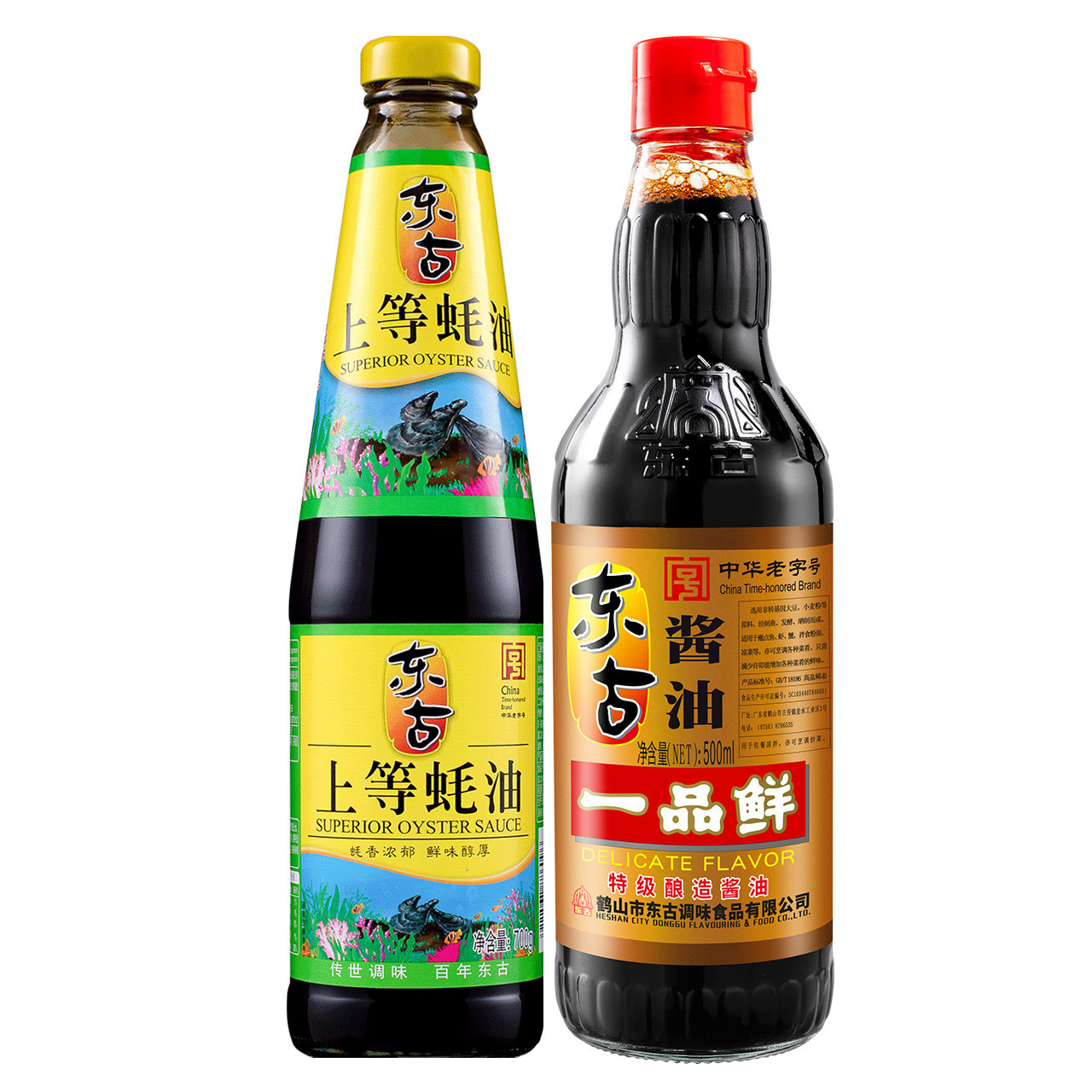 东古一品鲜酱油上等蚝油1100gx1厨房家用调味黄豆酱油