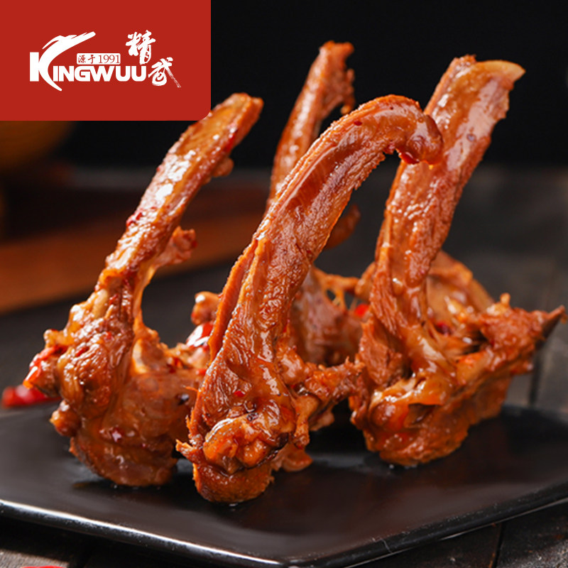 精武鸭锁骨甜辣味400g即食肉食熟小吃