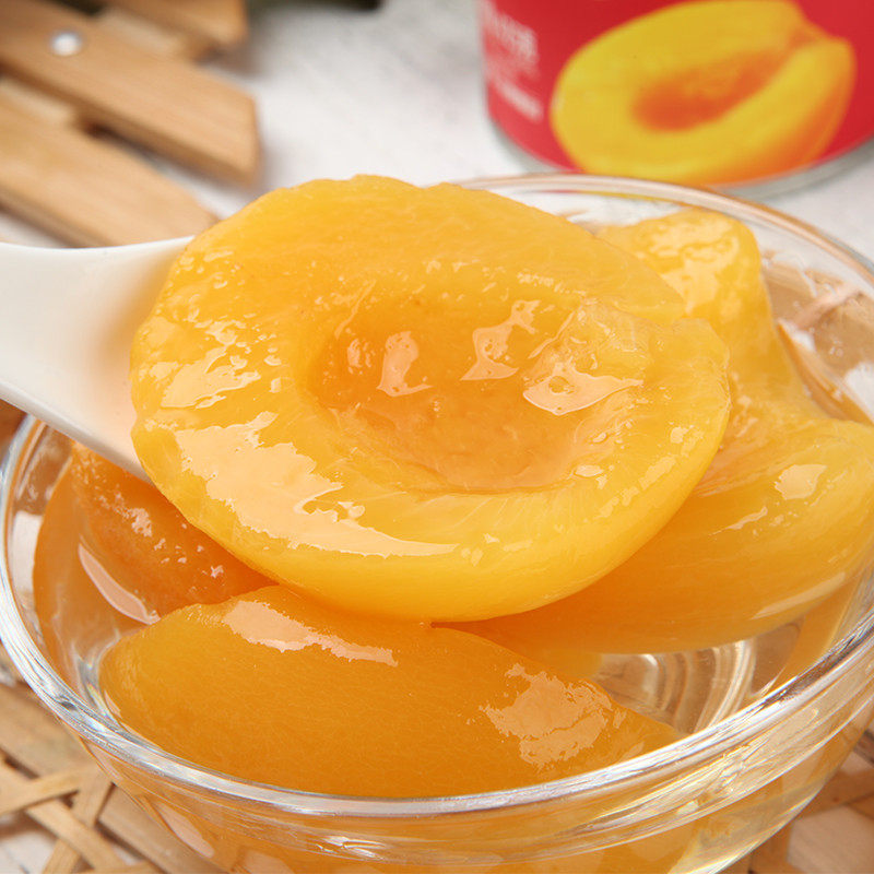 真心水果罐头黄桃罐头425g罐