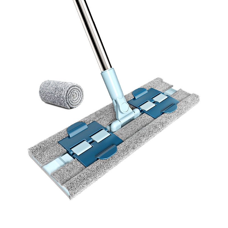 平板夹布拖把干湿两用用家用地一拖净木地板吸水平板拖把