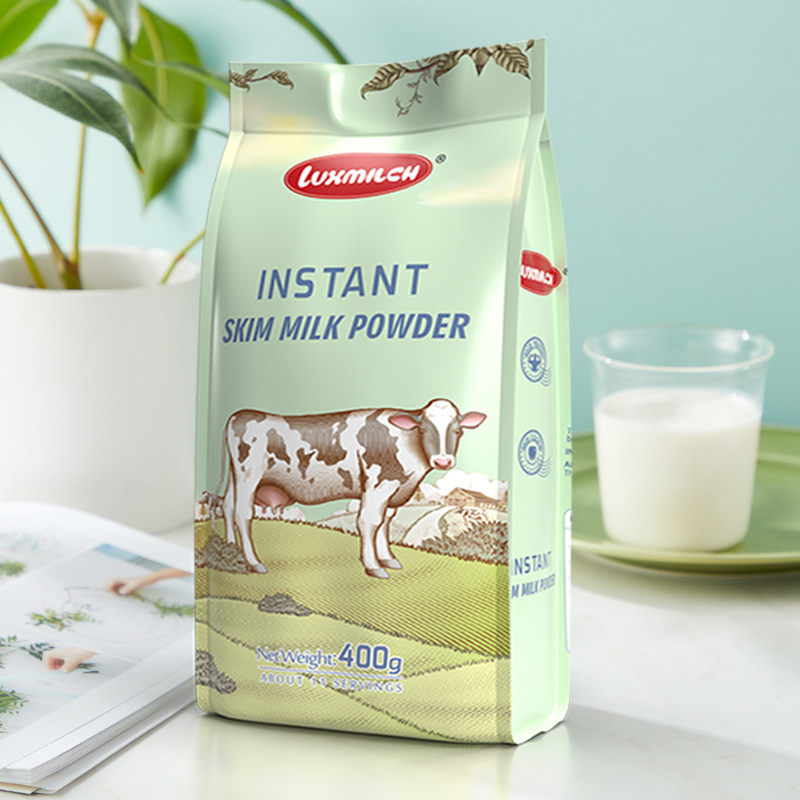 卢森牧场脱脂奶粉成年儿童宝宝代餐饱腹食品成人奶粉