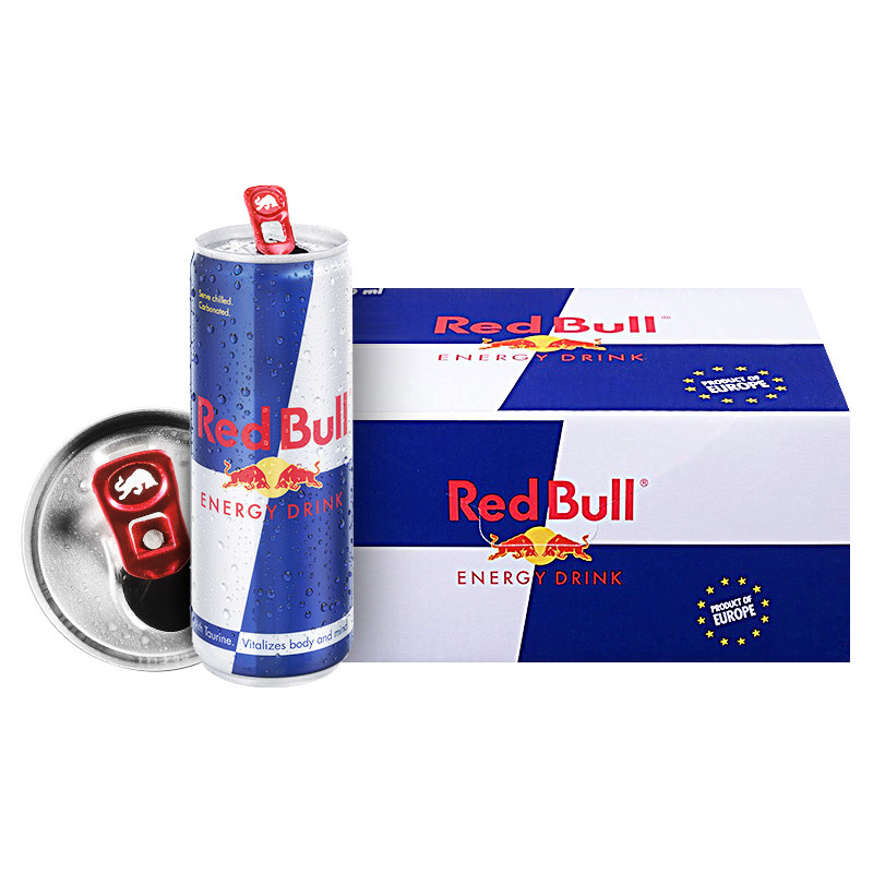 redbull红牛 奥地利进口带汽维生素功能性饮料整箱24罐装