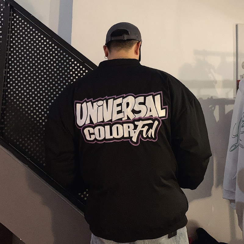 RKHL小温 冬季国潮炸街刺绣棒球棉服男女潮牌ins原宿风棉衣外套潮