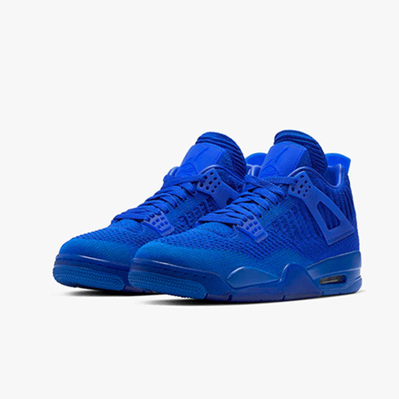 nike air jordan 4 flyknit男aj4皇家蓝飞线编制篮球鞋aq3559-400