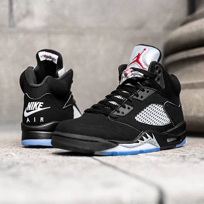 nike air jordan 5 retro og aj5黑银女子复刻篮球鞋845036-003