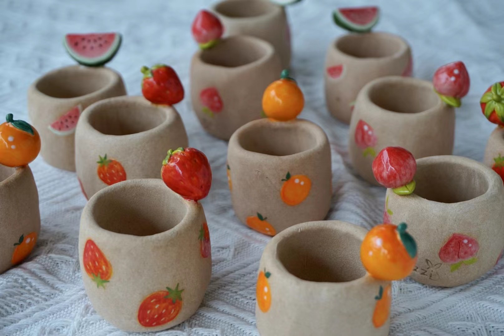 tozzi手工手绘多肉植物花盆精工创意精致手捏花盆