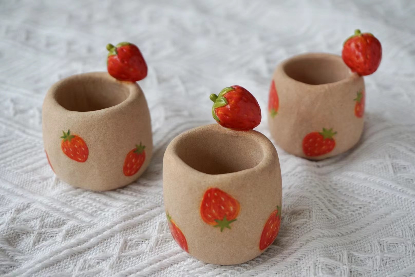 tozzi手工手绘多肉植物花盆精工创意精致手捏花盆