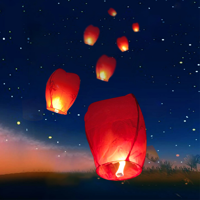 明灯孔明灯情侣创意加厚旗舰店阻燃网红天灯孔儿童孔明灯