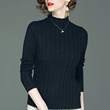 Merino Sweater Women's 100 Pure Wool Half High Neck Long Sleeve Bottomed Sweater New Winter Sweater Foreign Style Top Merino Sweater Women's 100 Pure Wool Half High Neck Long Sleeve Bottomed Sweater New Winter Sweater Foreign Style Top