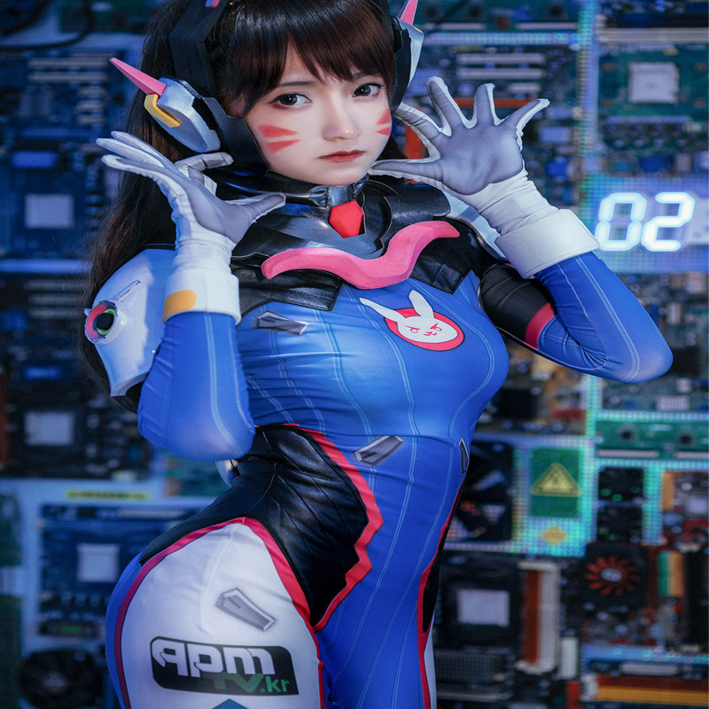 宋哈娜守望先锋cosplay服装d.vaoverwatch动漫连体服饰民族服装