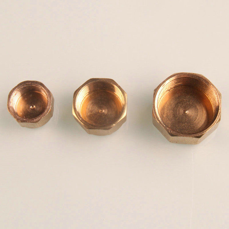 黄铜管帽螺纹dn50分管堵帽内丝内牙盖头接头接头