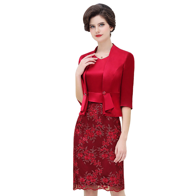 妈妈清凡婚礼套装2022春夏季喜婆婆婚宴儿女结婚中老年女装