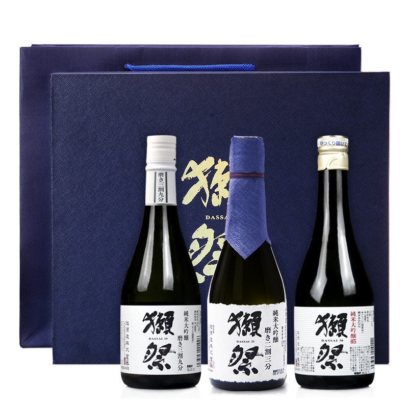 獭祭45二割三分三割九分日本原装进口300ml礼盒装纯米大吟酿清酒