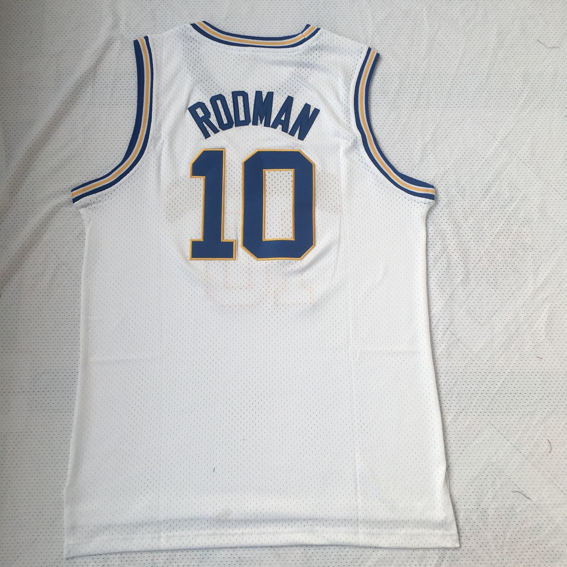 ncaa罗德曼10号蓝色白色绿色大学球衣篮球服