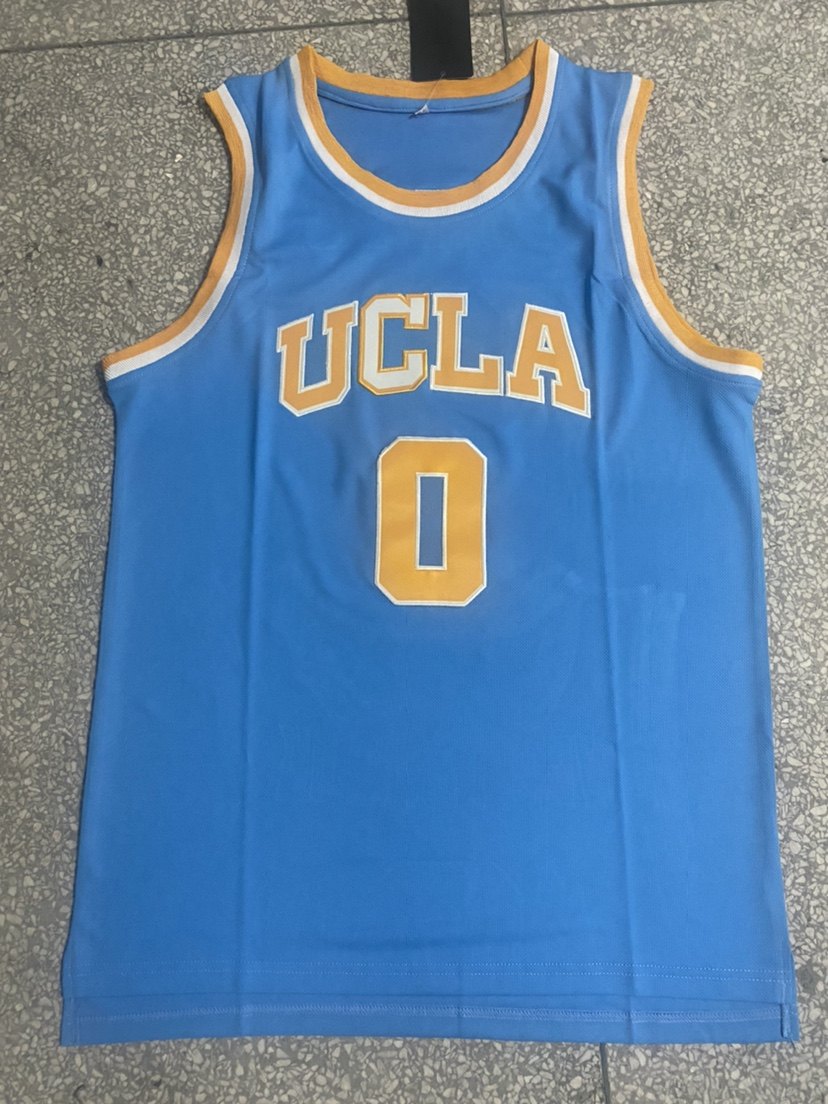 ncaa加州大学洛杉矶分校威斯布鲁克0号球衣蓝色篮球服