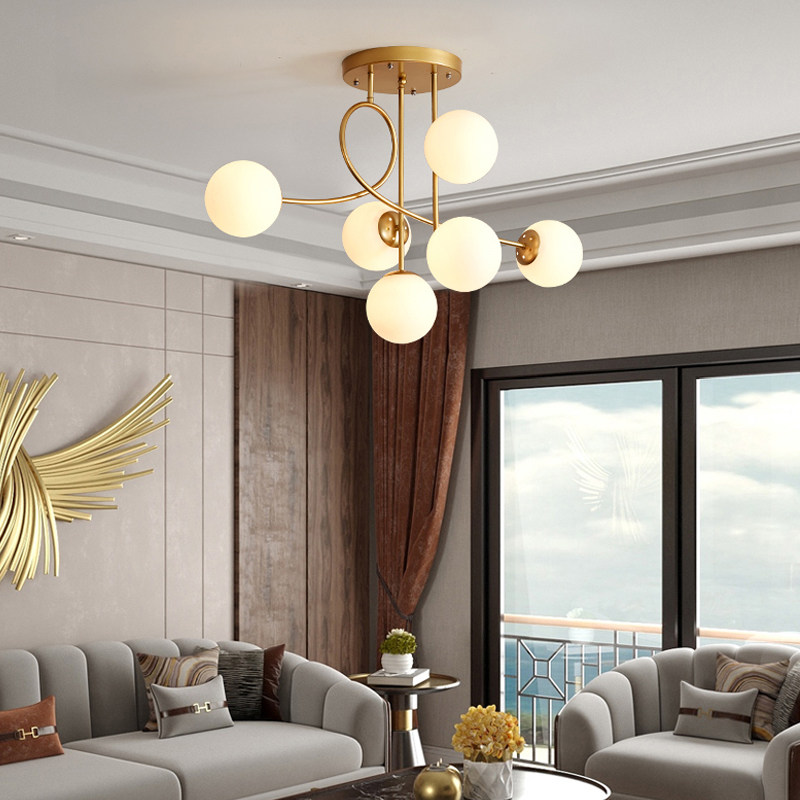 北欧欧风客厅吊灯现代简约餐厅大气网红卧室灯具吊灯