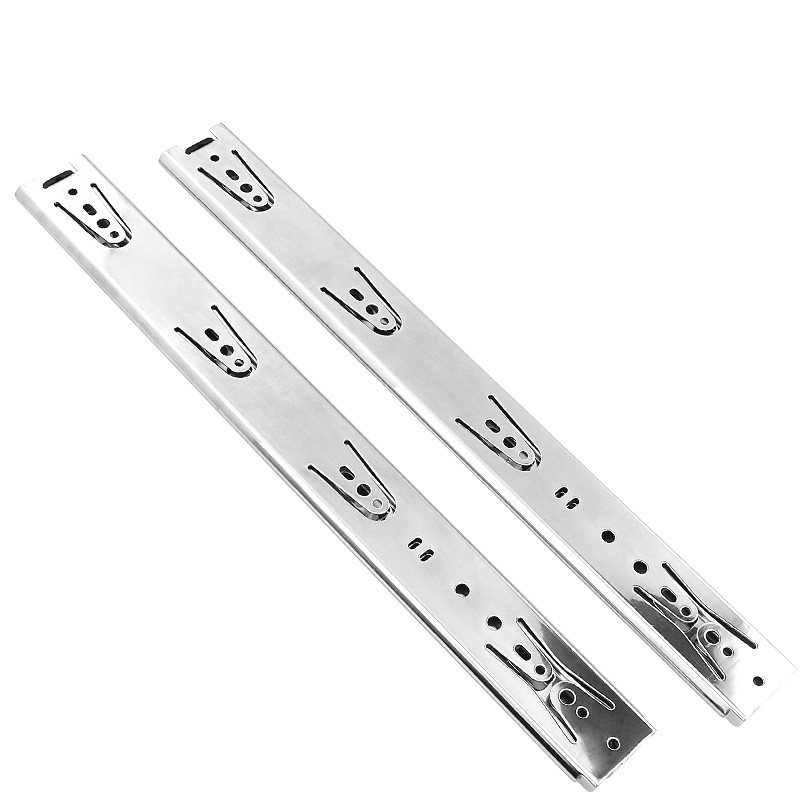 正品东泰dtc阻尼抽屉轨道 滑轨衣帽间木抽滑道家具橱柜缓冲三节轨