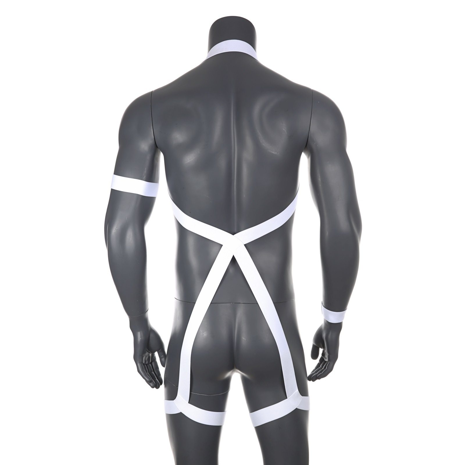 男士性感胸带肩带紧身一体式双腿束缚缚带臂环肩带