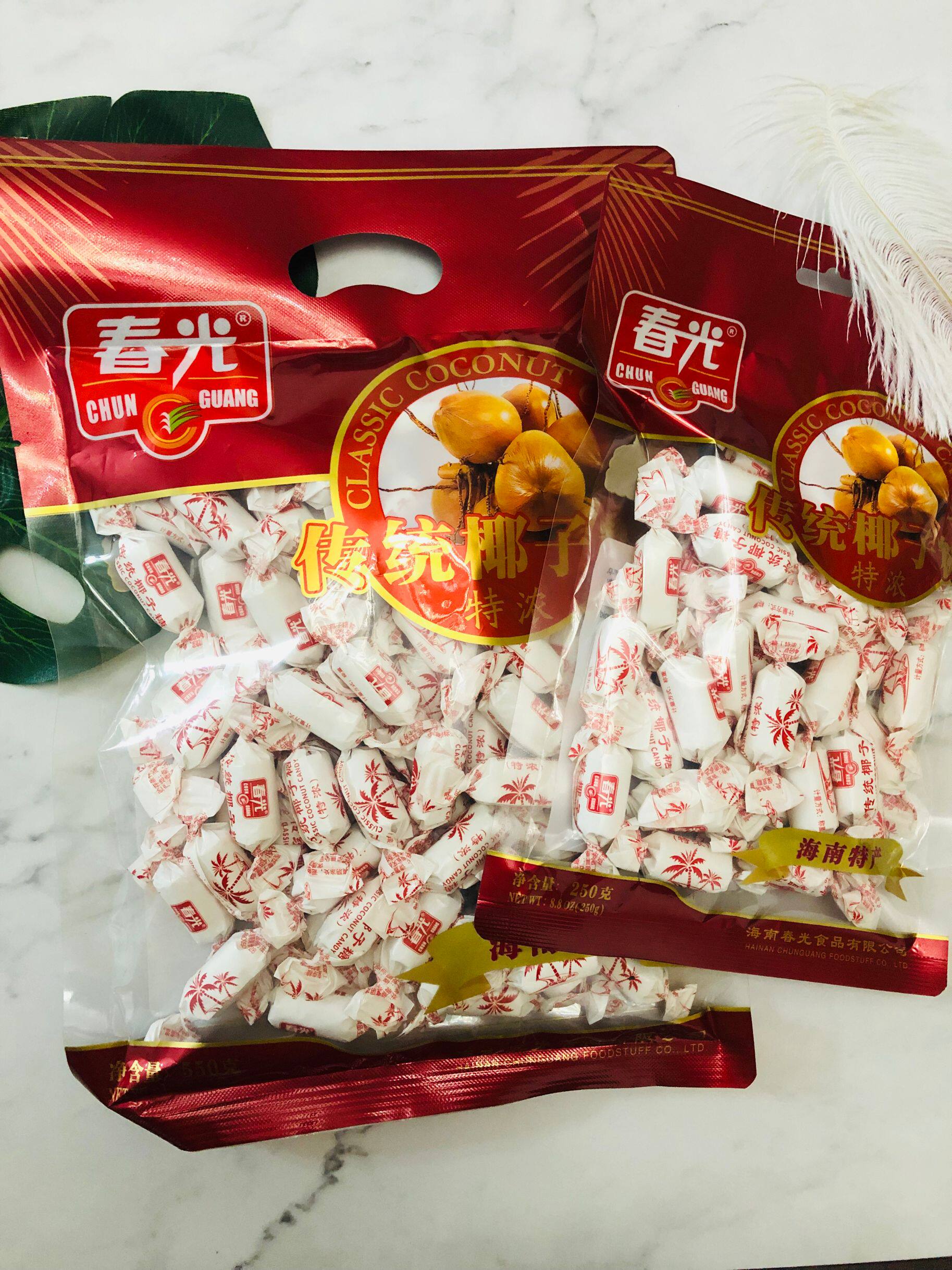 传统椰子海南特产春光食品品特浓椰香浓浓郁传统糖果