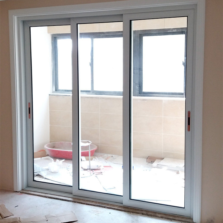 南京定制推拉门阳台客厅三联联动吊轨移门钛镁厨房门