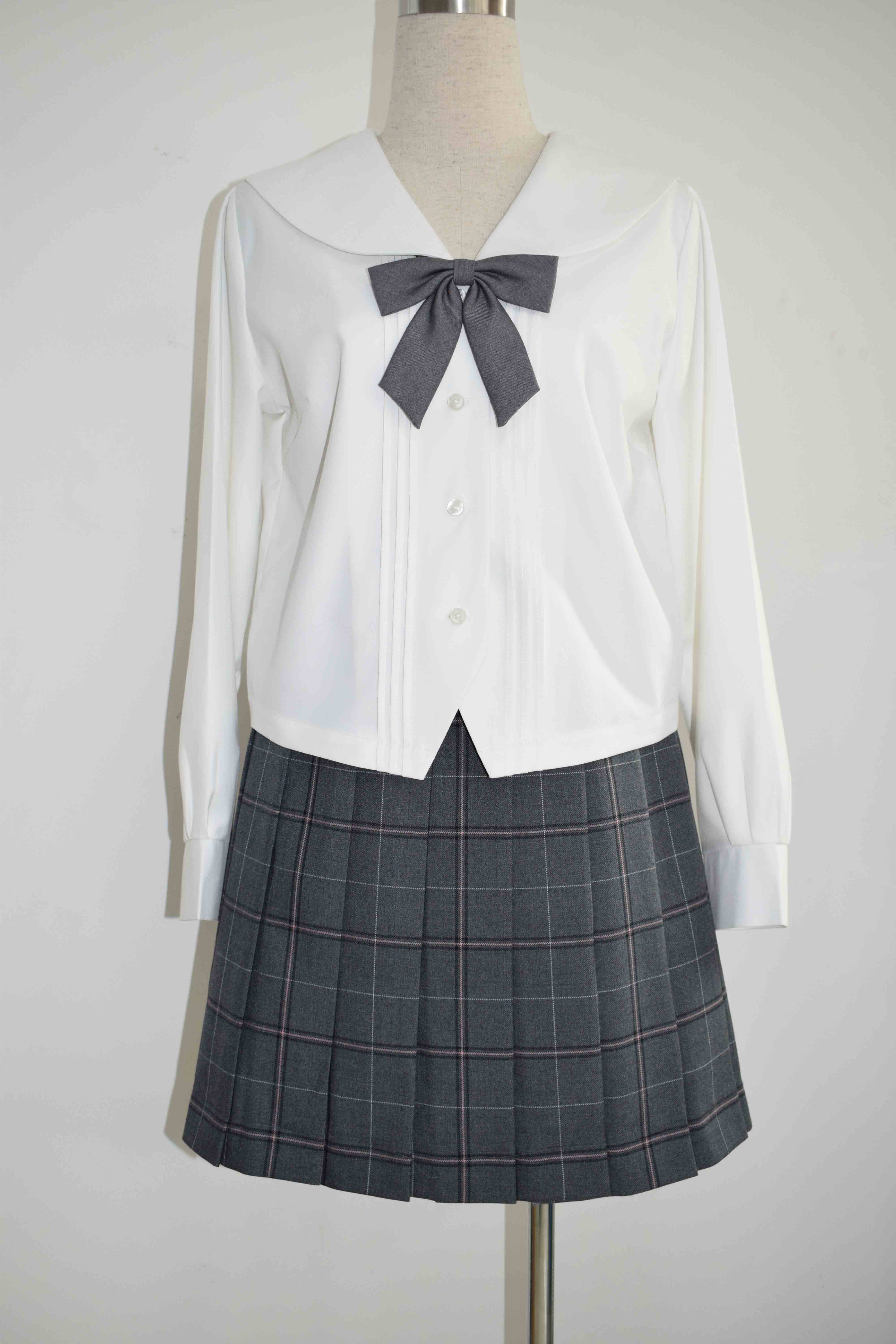 放学后松月月樱校供格48cm日制尾布面料jk制服学生校服