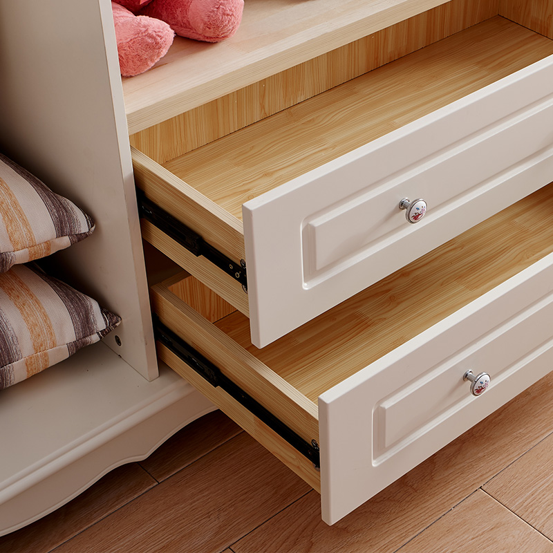 【最新折扣价2,099元】聚法丽莎家具韩式田园风格衣柜卧室立柜四门开