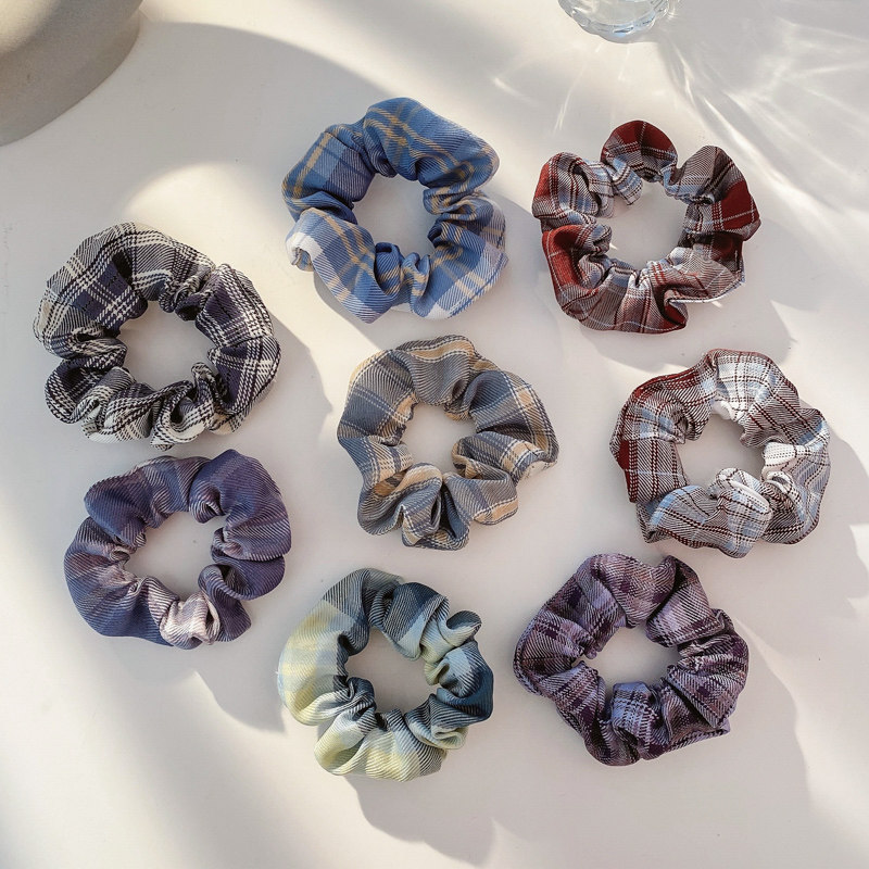 jk皮筋扎头发绳夏季红韩网红彩虹头绳肥肠发饰