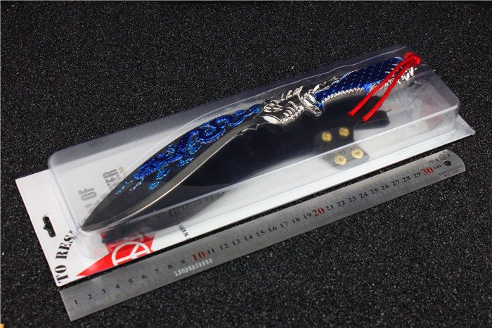 模型包邮cf玩具大号冰蓝屠龙尼泊尔合金皮套游戏