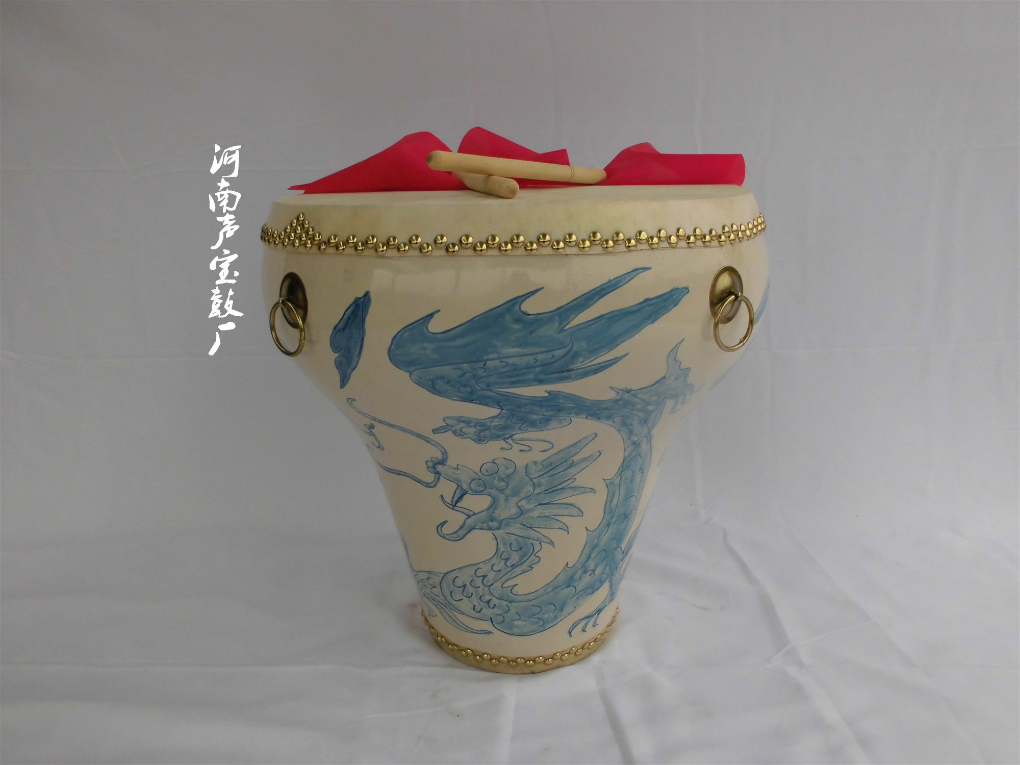 青花瓷花盆定音鼓成人儿童演出牛皮鼓龙中小学舞蹈花盆鼓