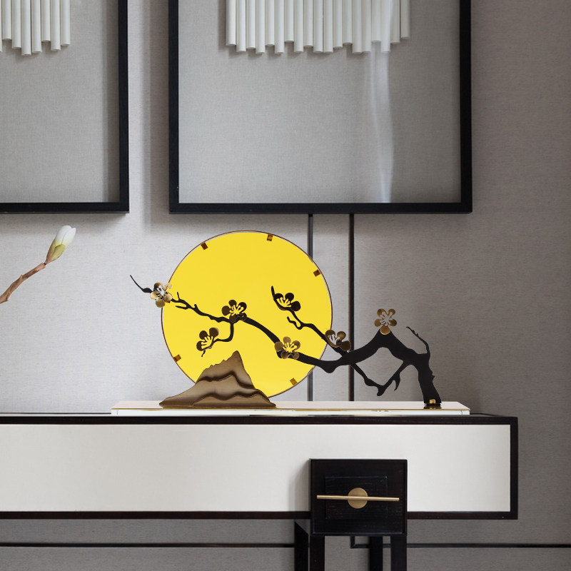 艺贝梅花家居软装玄关电视柜客厅饰品摆件