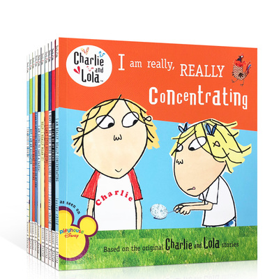英文原版绘本charlie and lola 查理与劳拉和罗拉10本英国同名卡通