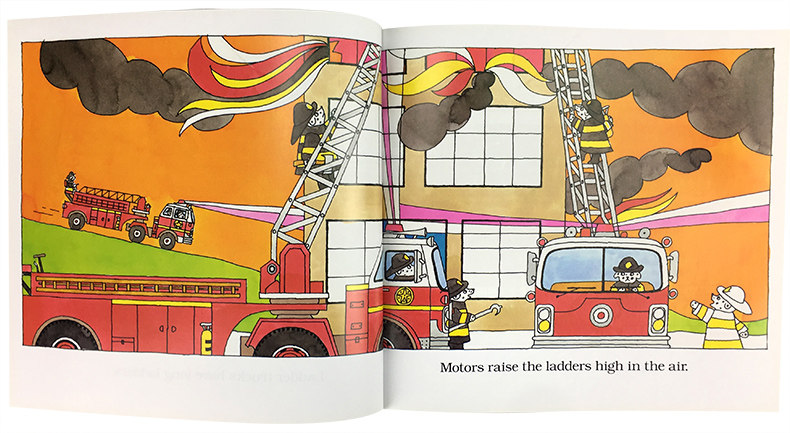 英文原版fireengines消防车交通工具低幼宝宝宝书名家原版其它